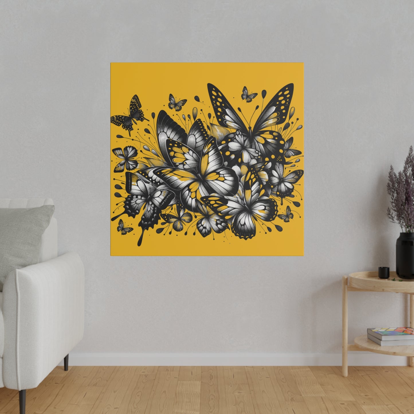 Butterfly Rush Graphic Original Matte Canvas, Stretched, 0.75"