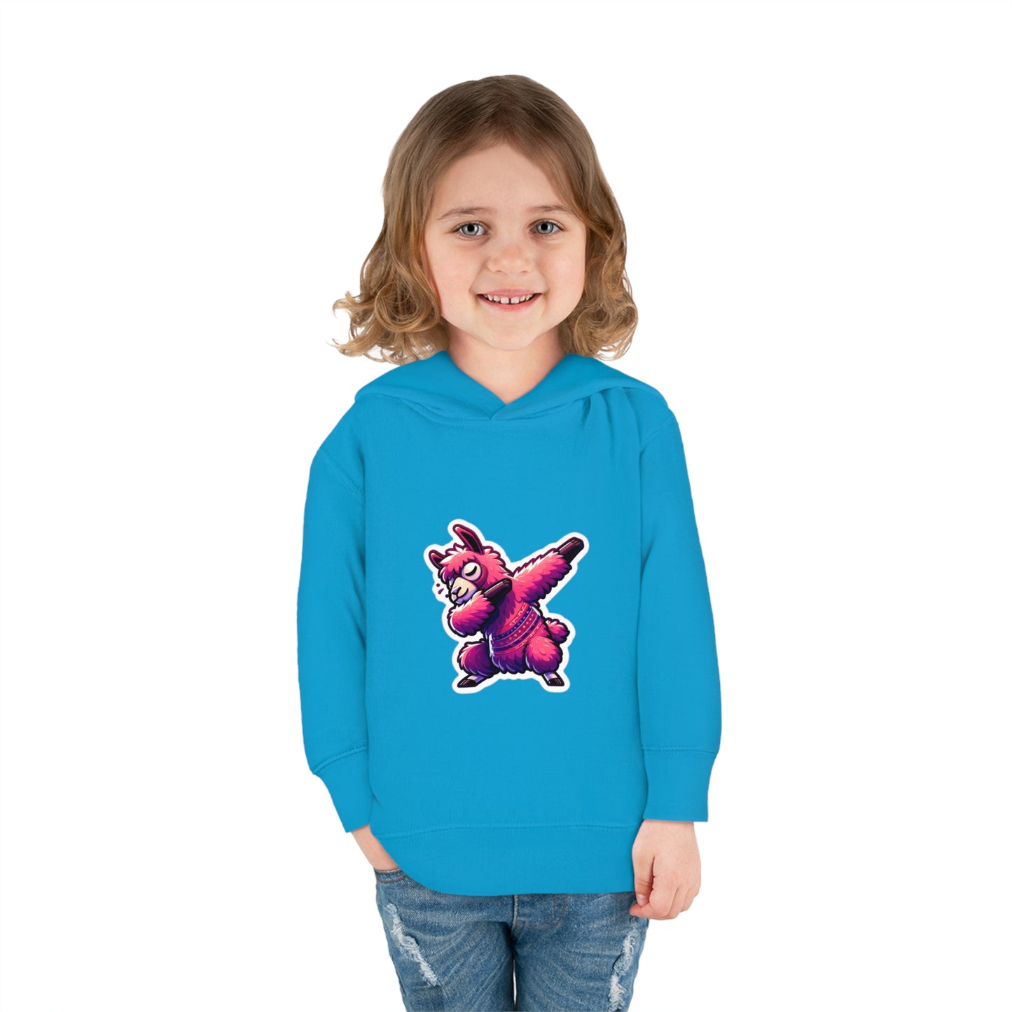 Dabbing Llama Toddler Pullover Fleece Hoodie