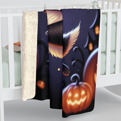 Fatbat Halloween Collection Sherpa Fleece Blanket