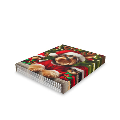 Yorkshire Terrior Christmas Greeting cards (8, 16, and 24 pcs)