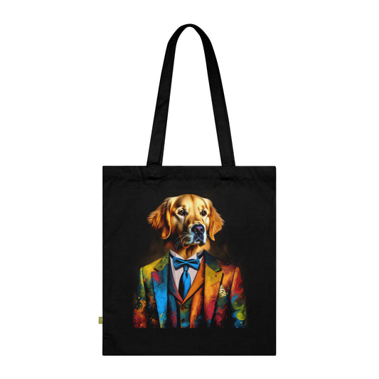 Mr Golden Retriever Organic Cotton Tote Bag