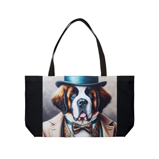 Mr Saint Bernard Weekender Tote Bag