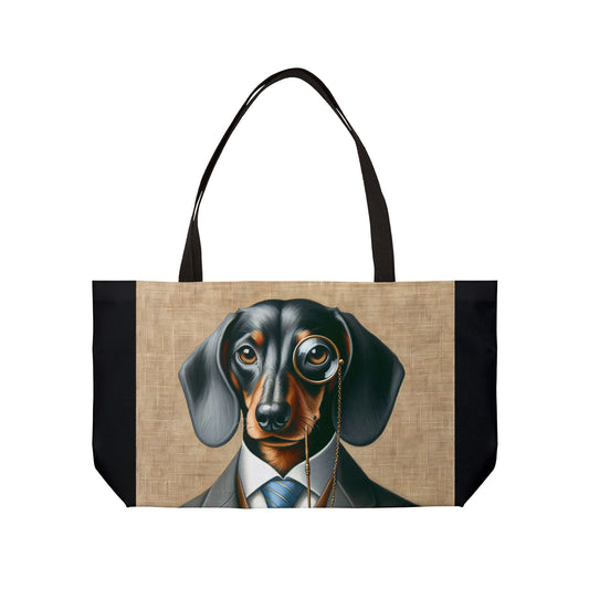 Mr Dachshund Weekender Tote Bag