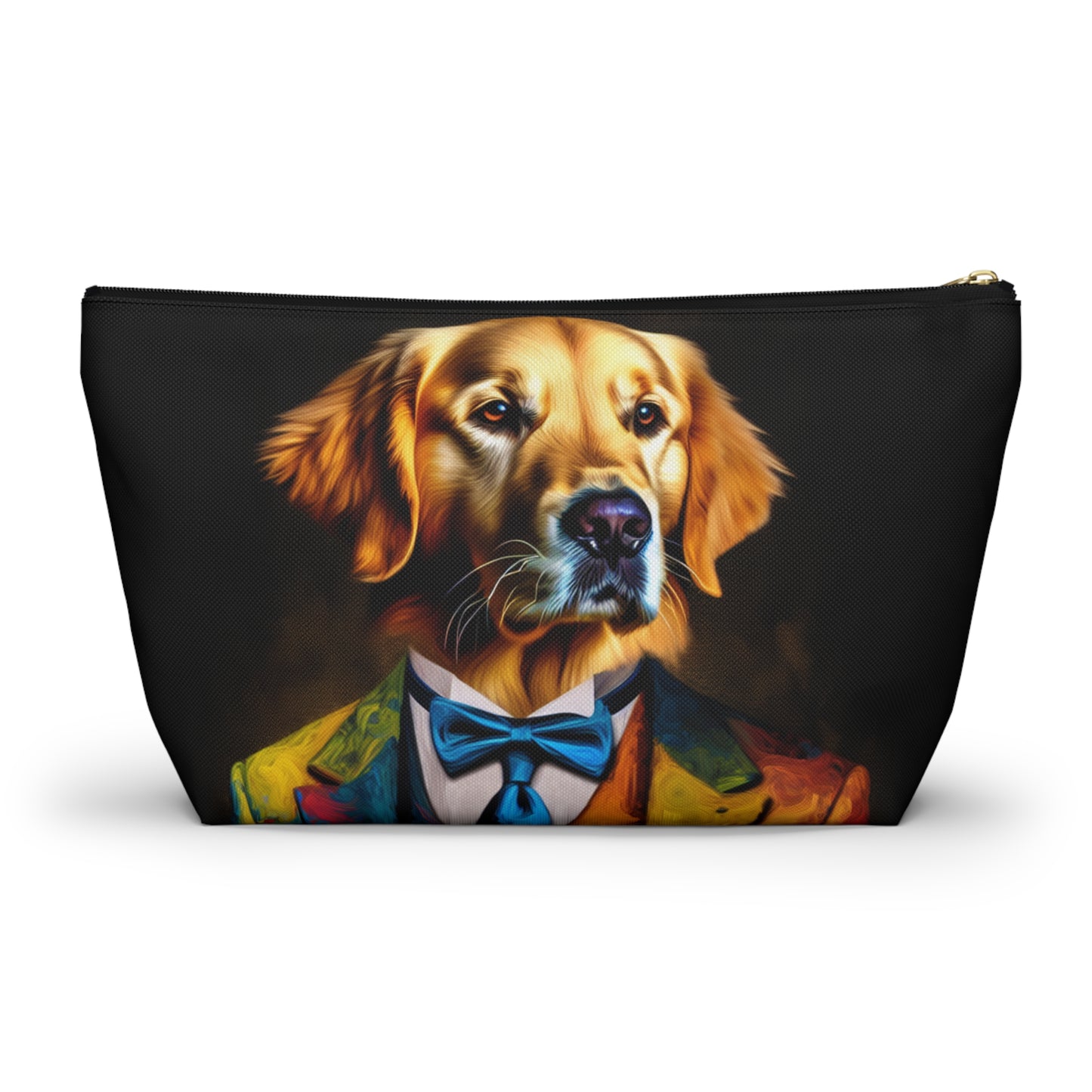 Mr Golden Retriever Accessory Pouch w T-bottom