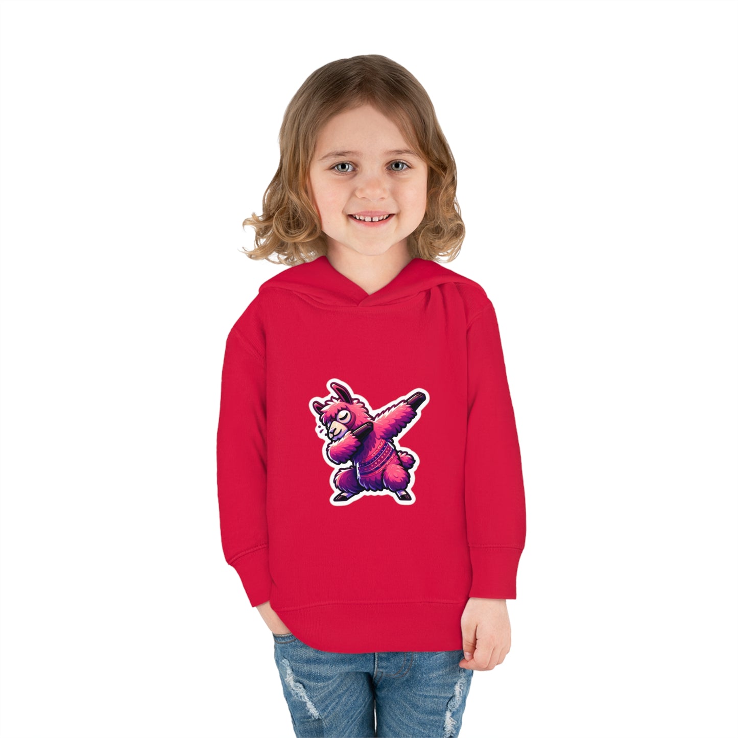 Dabbing Llama Toddler Pullover Fleece Hoodie