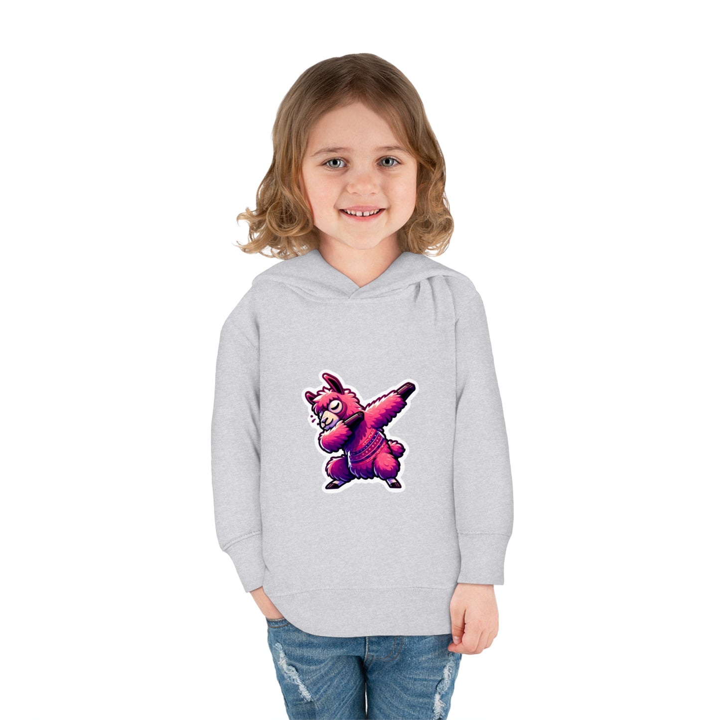 Dabbing Llama Toddler Pullover Fleece Hoodie