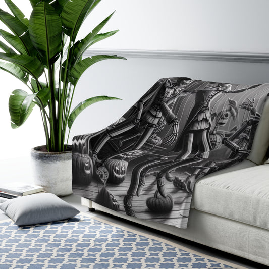 Halloween Marionettes Collection Sherpa Fleece Blanket