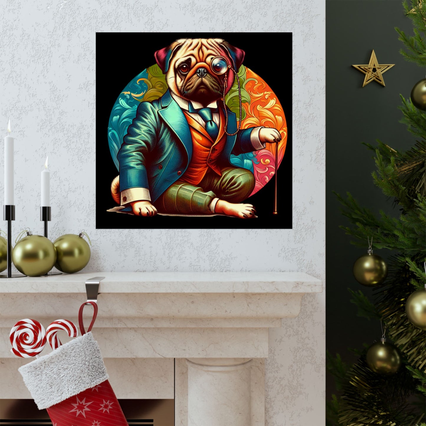 Mr Pug Vertical Posters
