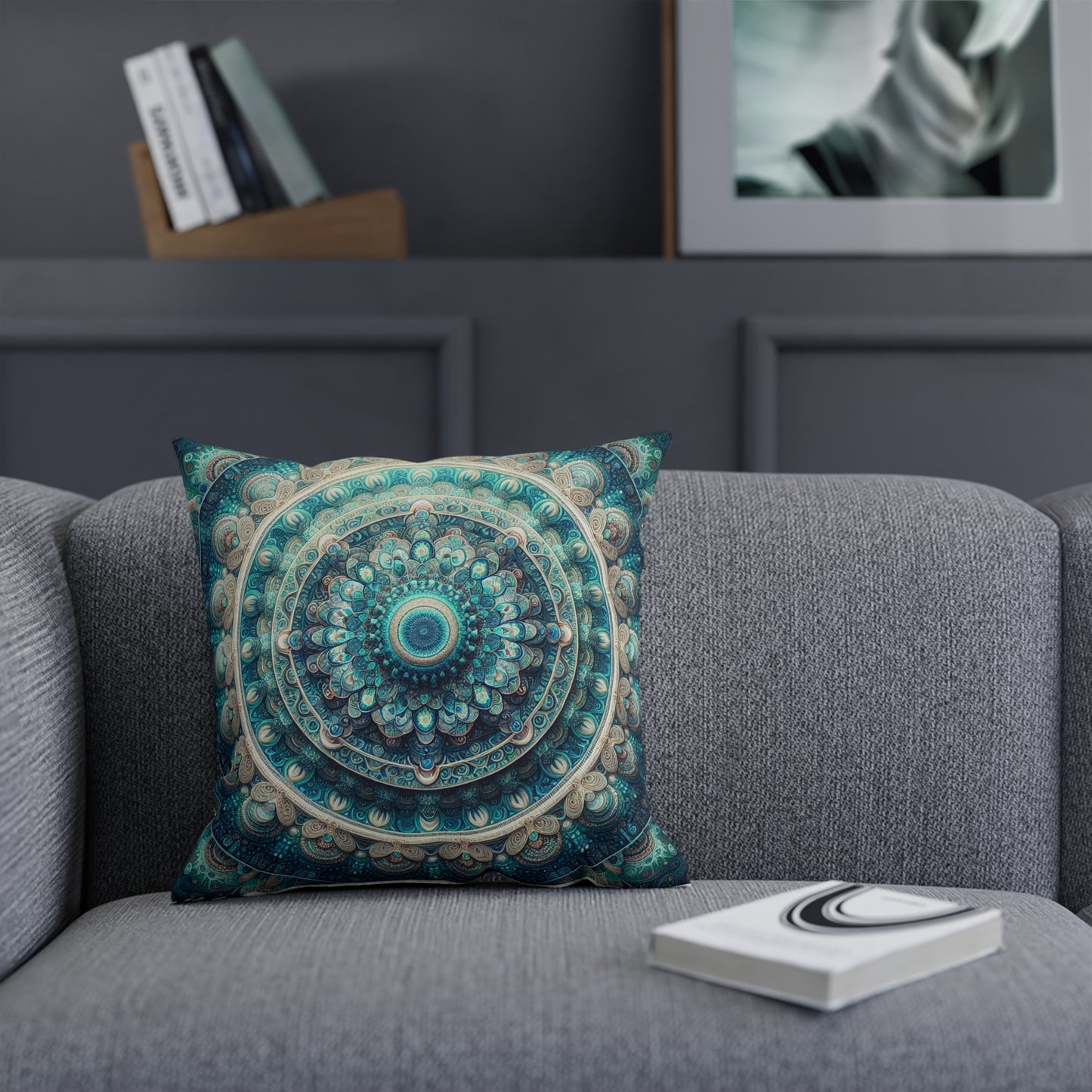 Blue & Silver Cushion