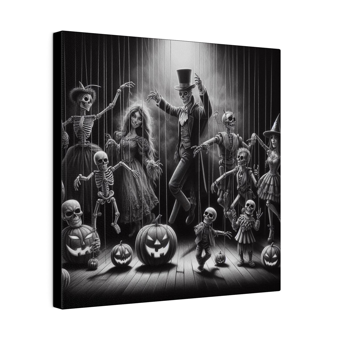 Halloween Marionettes Canvas Print