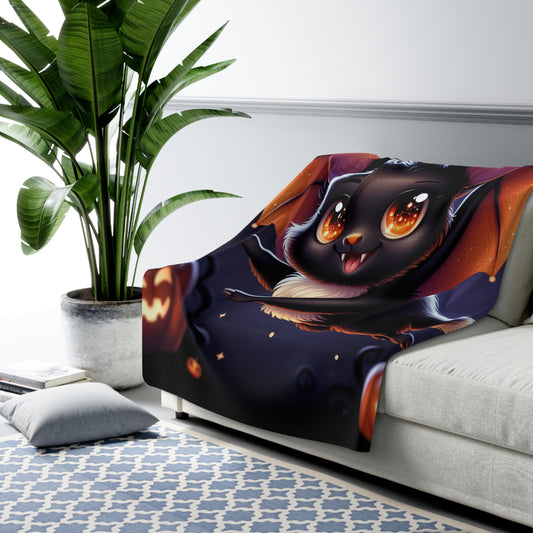 Fatbat Halloween Collection Sherpa Fleece Blanket