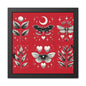 Butterfly Red Framed Posters