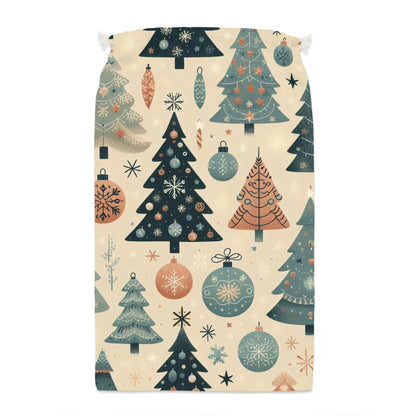 Beige Christmas Tree Christmas Gift Sack