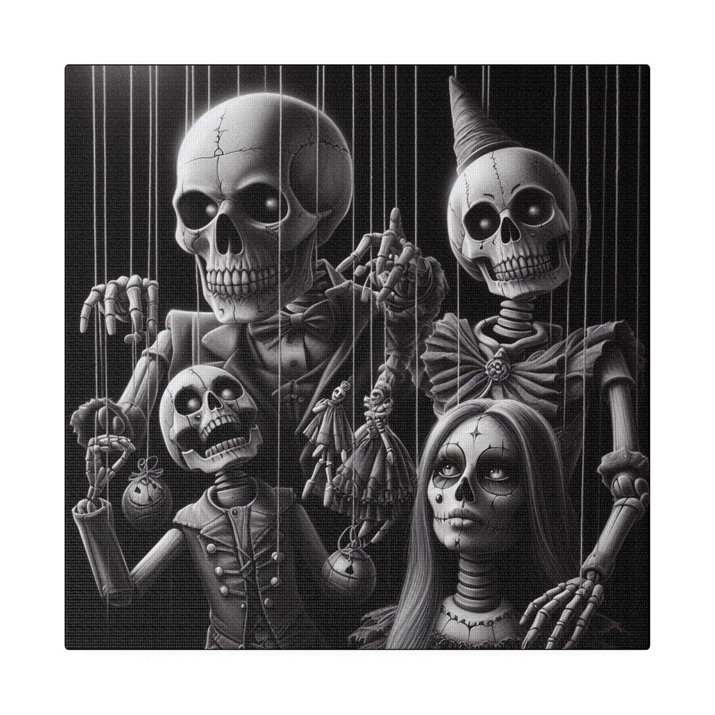 Halloween Marionettes Canvas Print