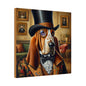 Mr Basset Hound Matte Canvas, Stretched, 0.75"
