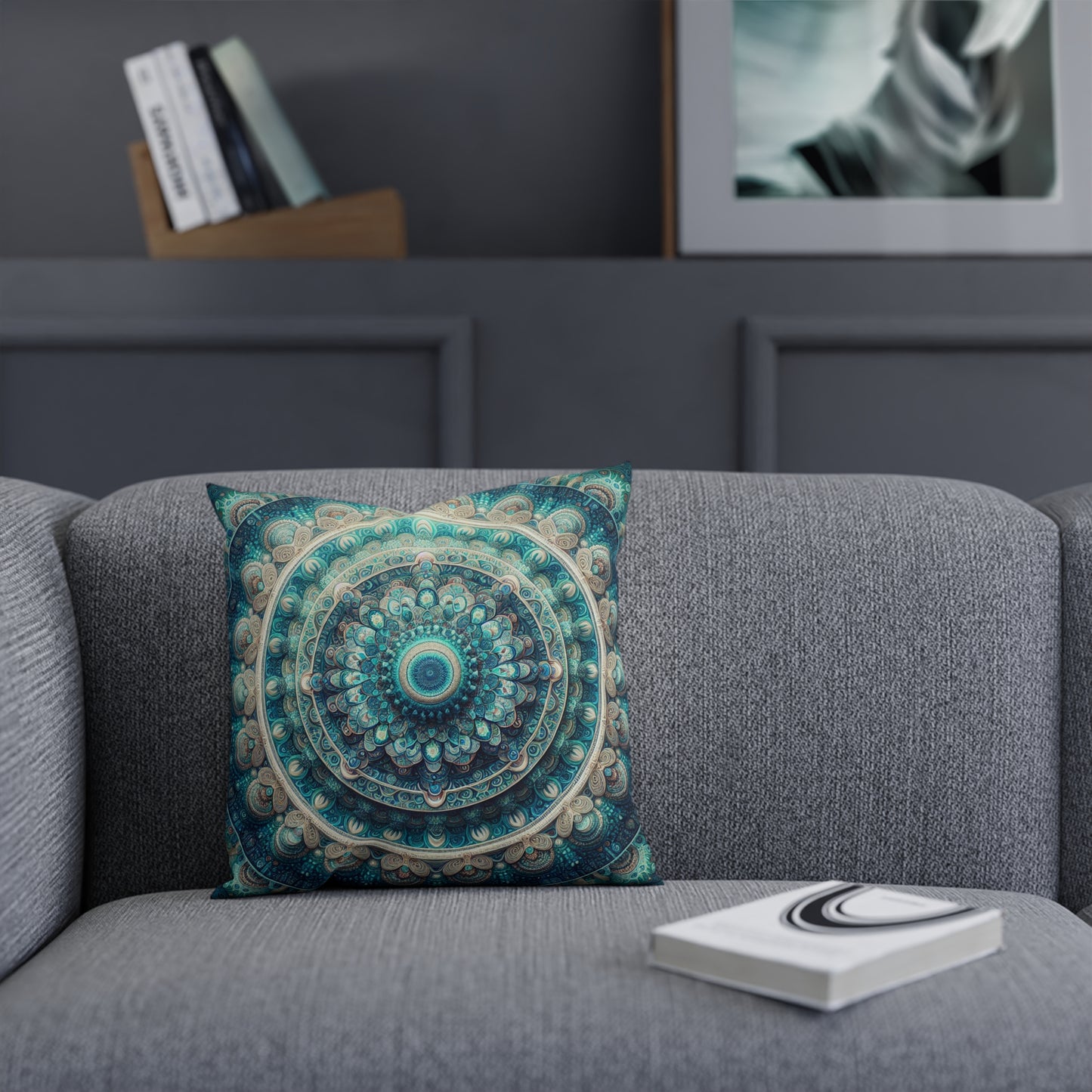Blue & Silver Cushion