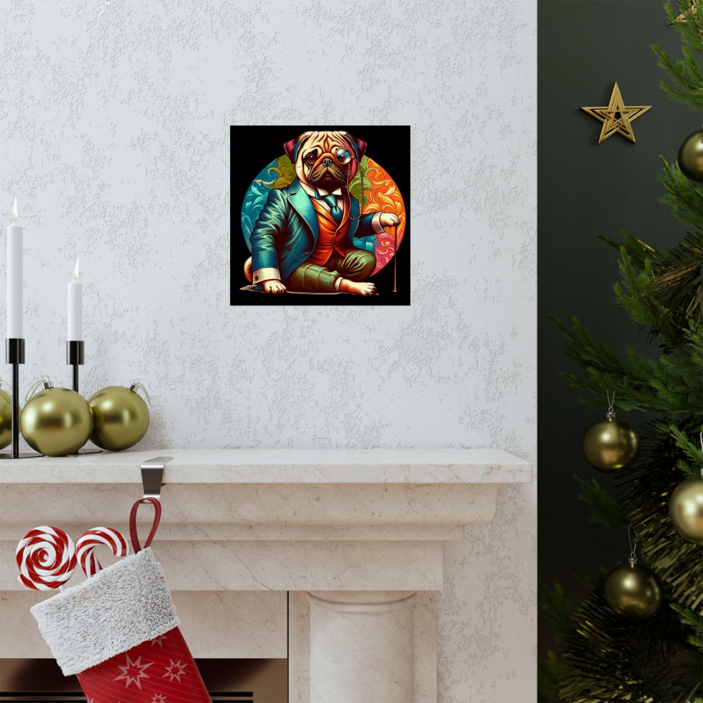 Mr Pug Vertical Posters