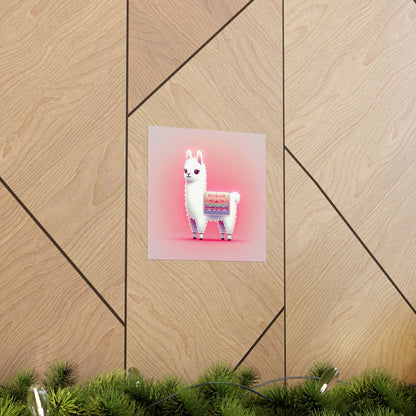 Llama A Vertical Posters