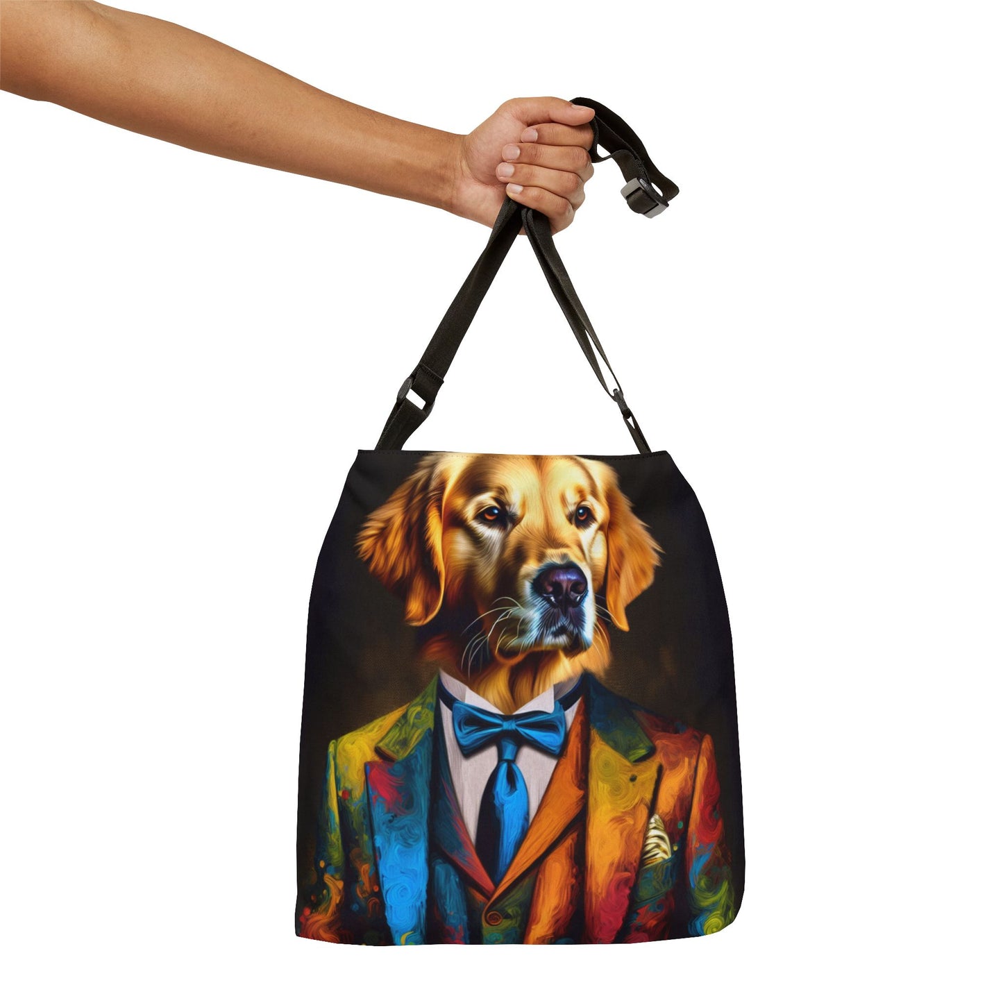 Mr Golden Retriever Adjustable Tote Bag