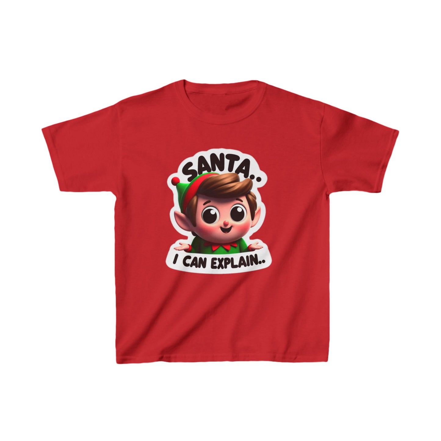 "Santa, I Can Explain" Scout Elf Heavy Cotton™ Tee