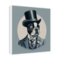 Mr Boston Terrier Matte Canvas, Stretched, 0.75"