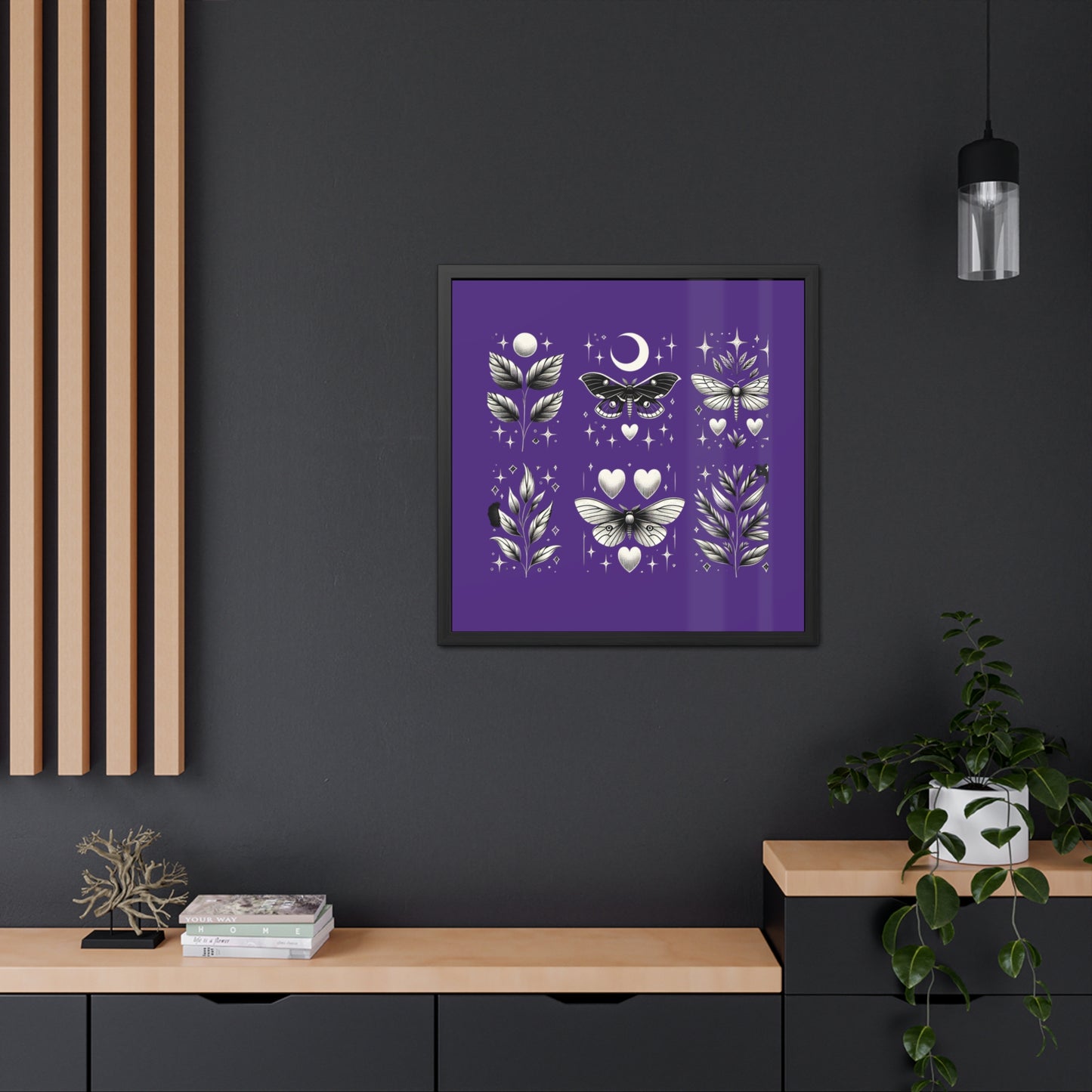 Butterfly Purple Framed Posters