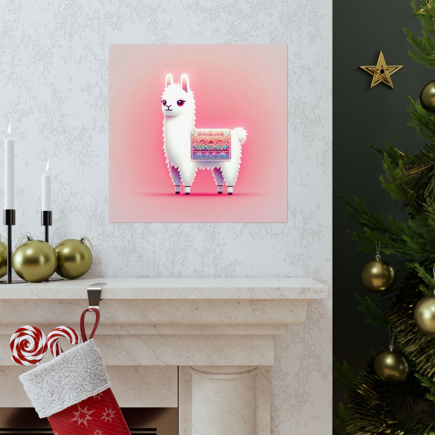Llama A Vertical Posters