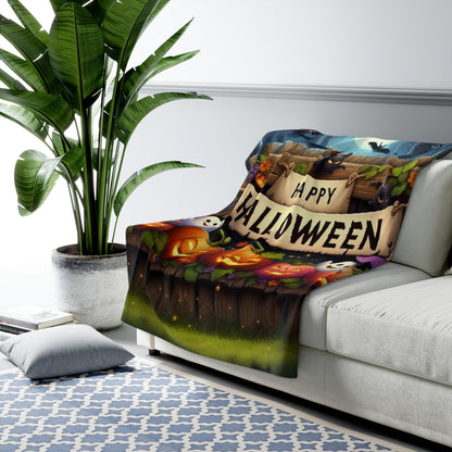 Halloween Collection Sherpa Fleece Blanket