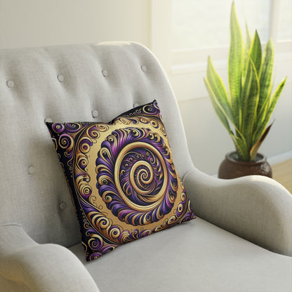 Purple & Gold Cushion