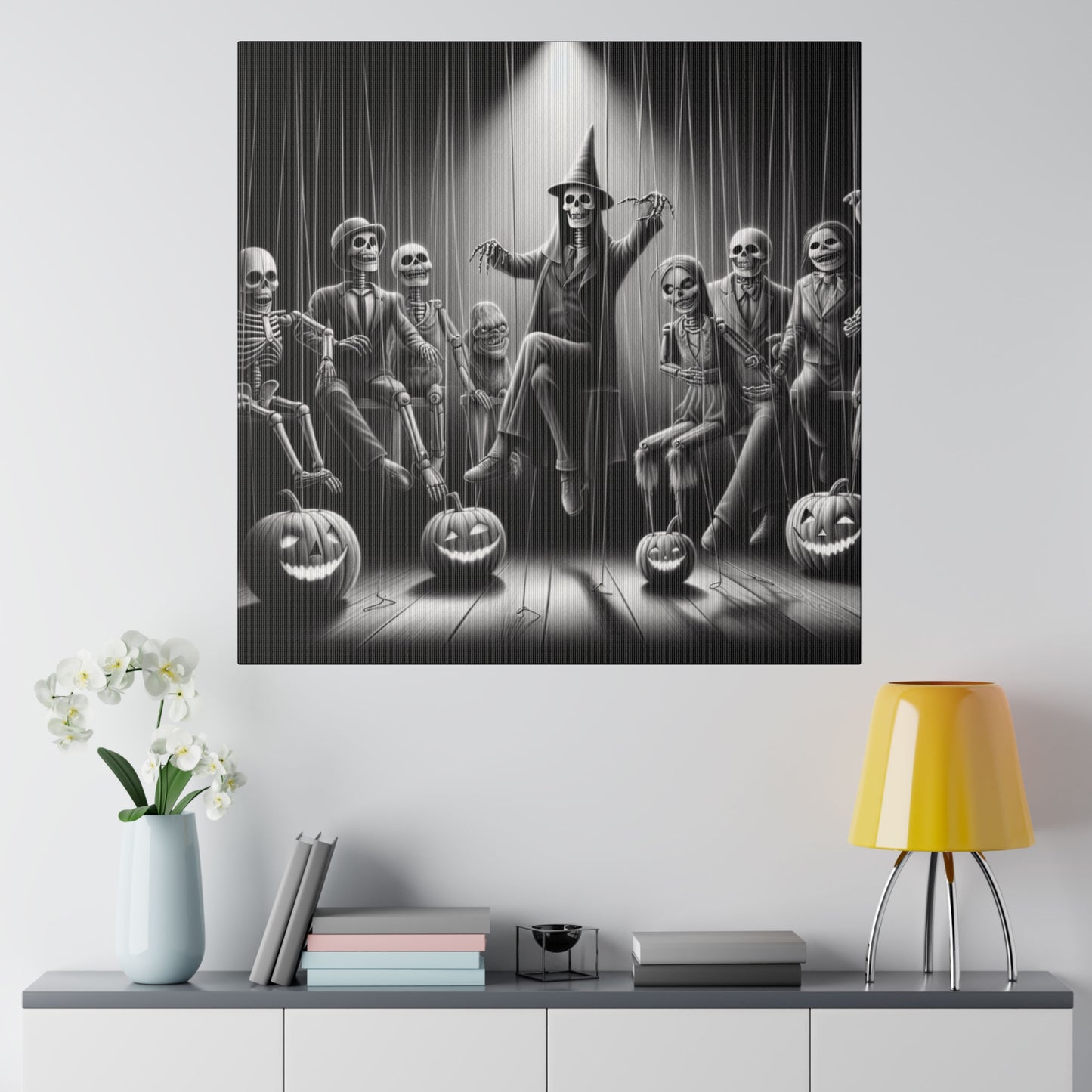 Halloween Marionettes Canvas Print