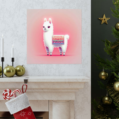 Llama A Vertical Posters