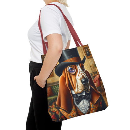 Mr Basset Hound Tote Bag (AOP)