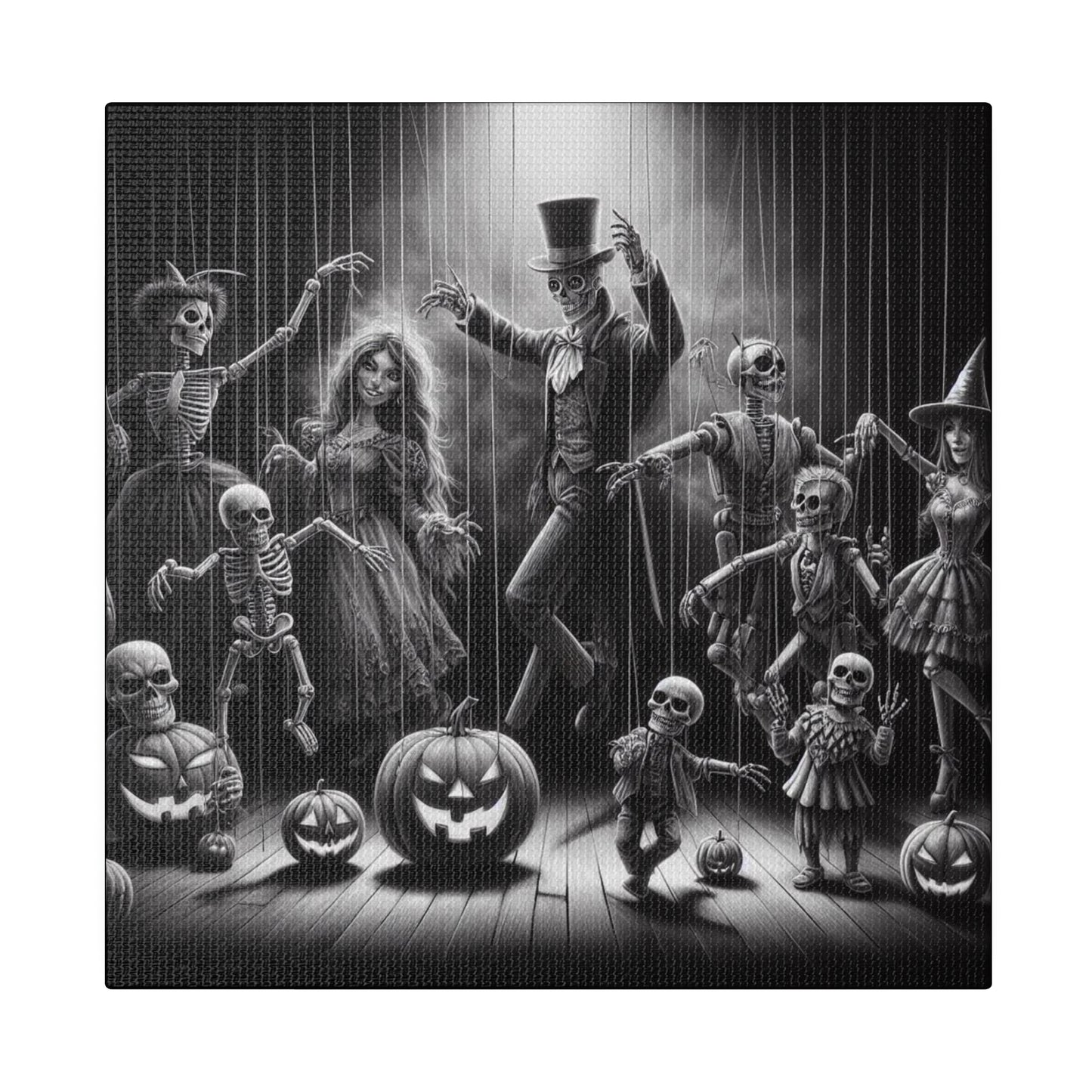 Halloween Marionettes Canvas Print