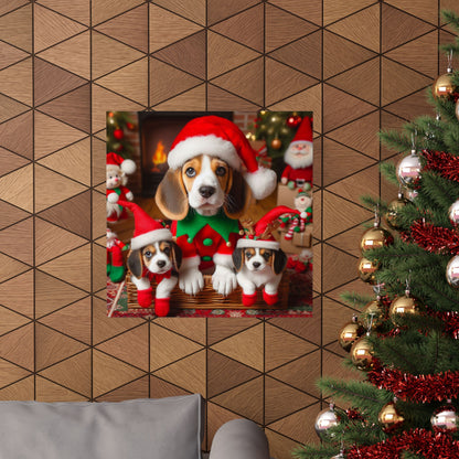 Beagle Christmas Poster