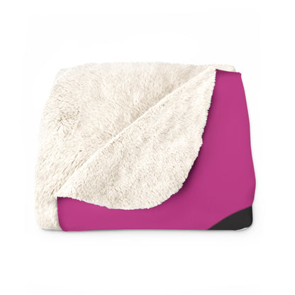 Frankie Pink Halloween Collection Sherpa Fleece Blanket