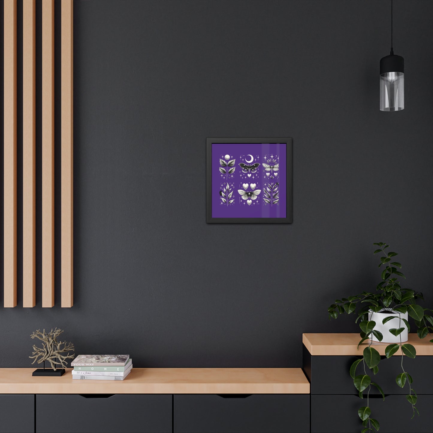 Butterfly Purple Framed Posters