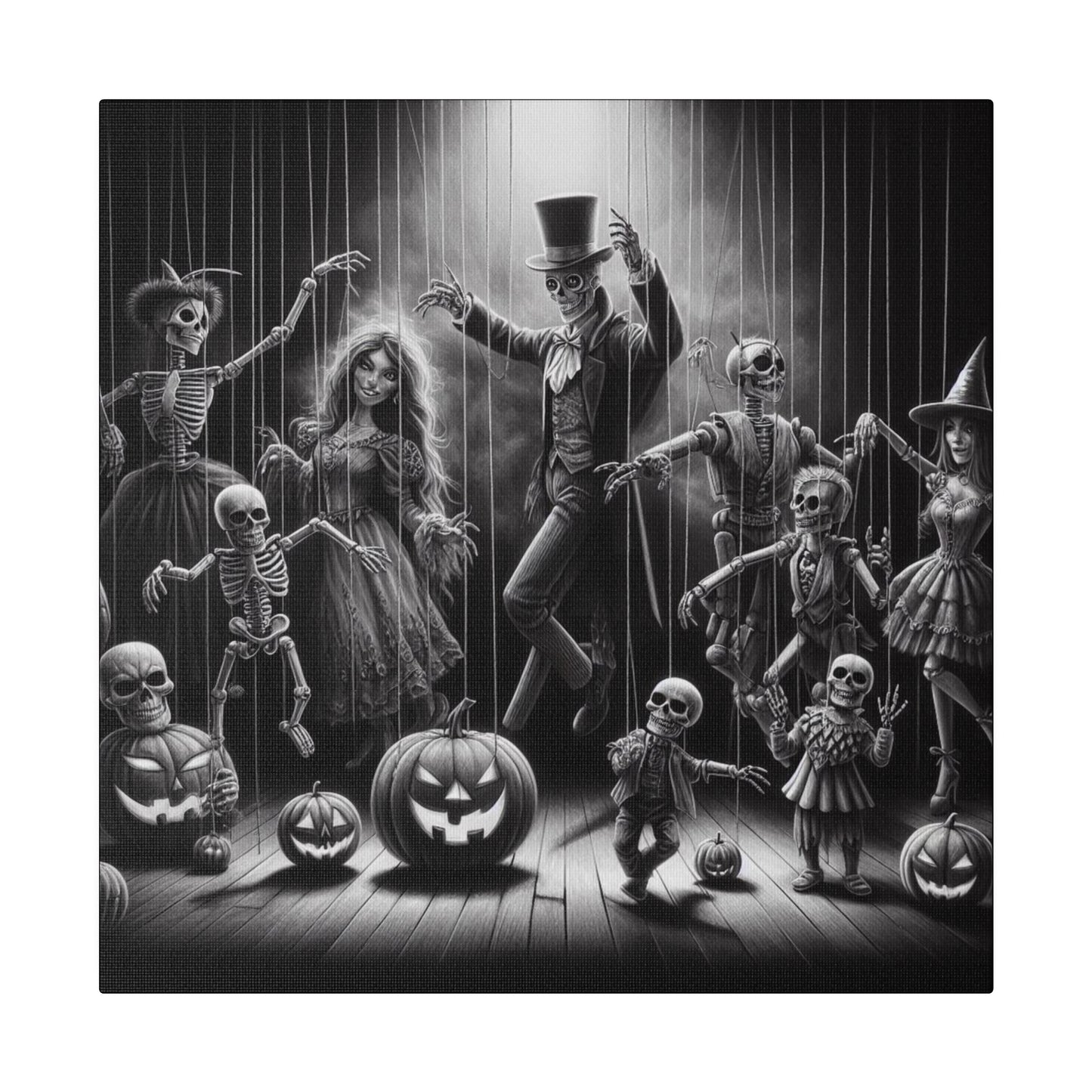 Halloween Marionettes Canvas Print