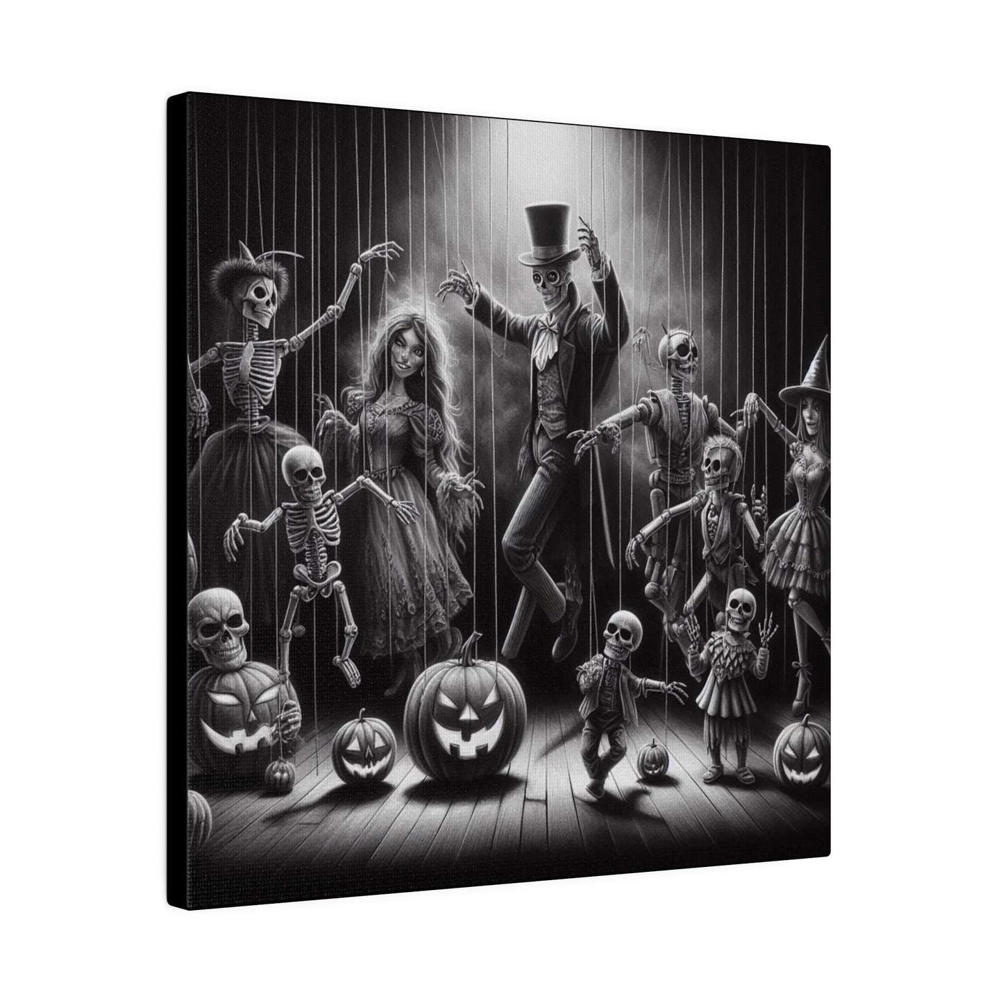 Halloween Marionettes Canvas Print