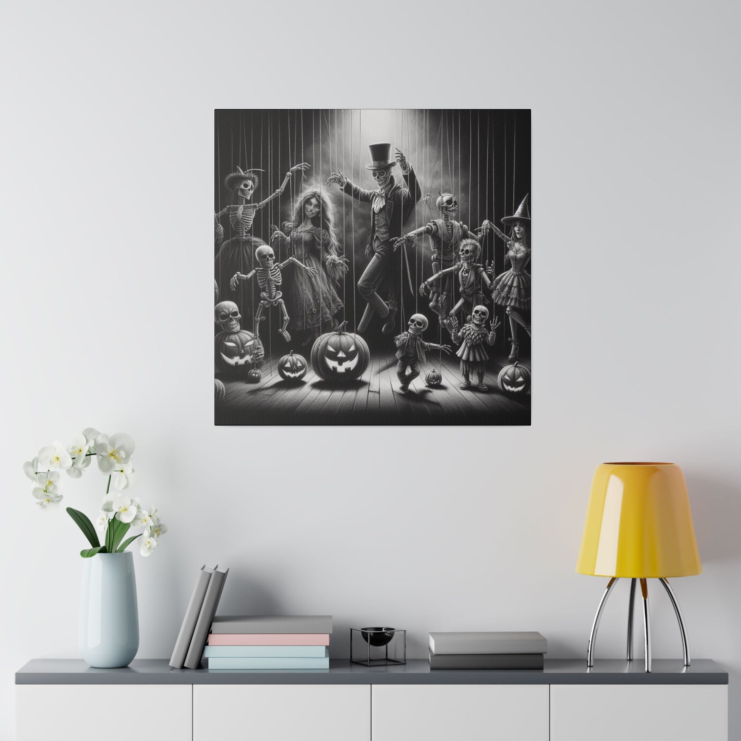 Halloween Marionettes Canvas Print