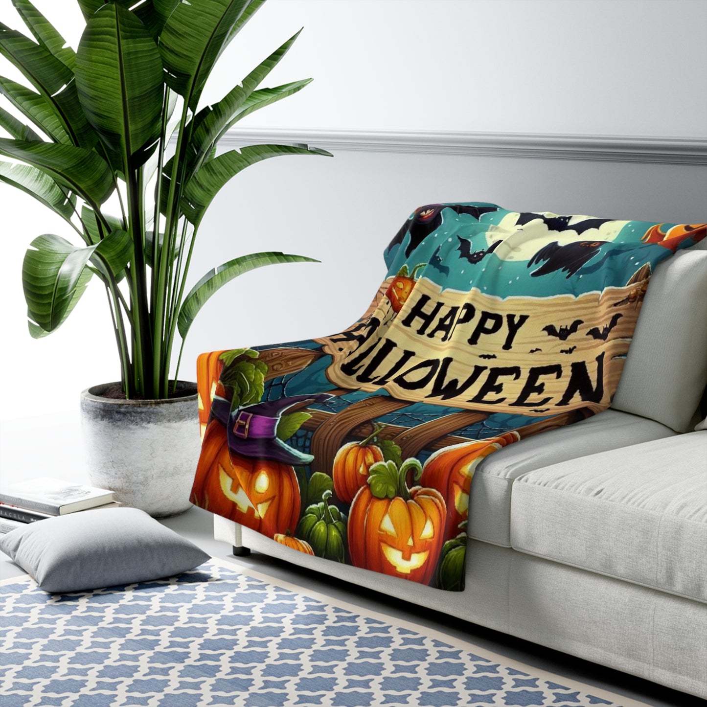 Halloween Collection Sherpa Fleece Blanket