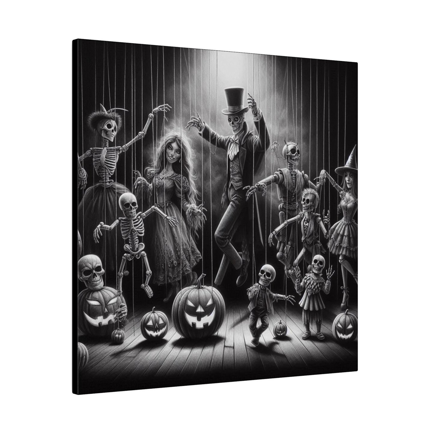 Halloween Marionettes Canvas Print