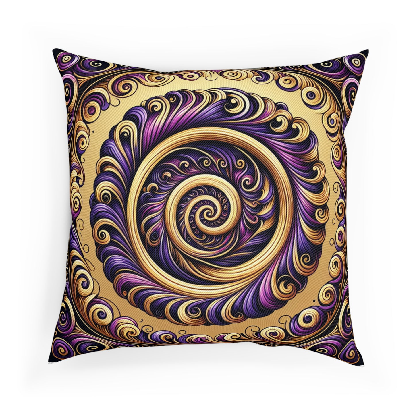 Purple & Gold Cushion