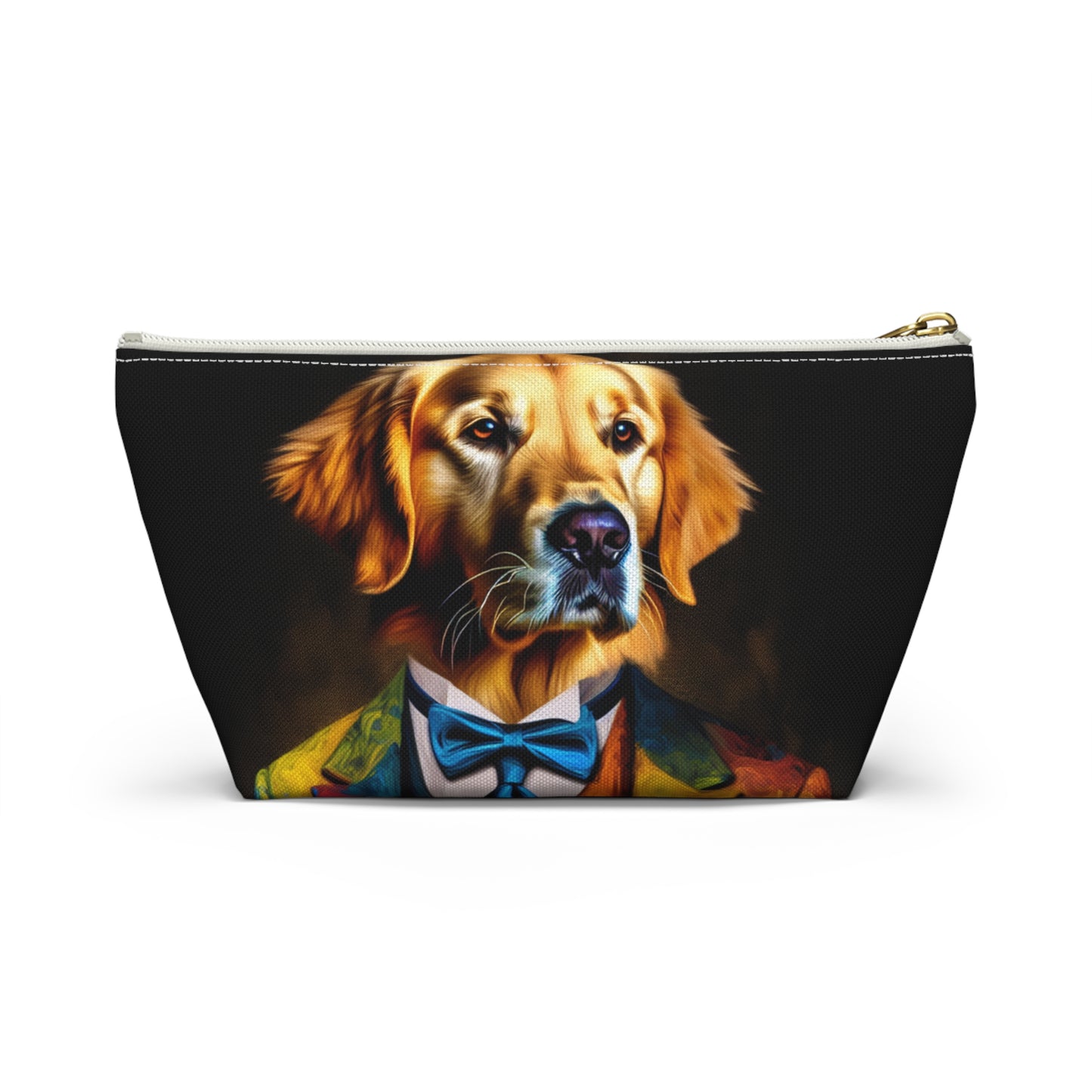 Mr Golden Retriever Accessory Pouch w T-bottom