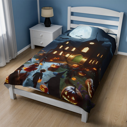 Halloween Collection Velveteen Plush Blanket