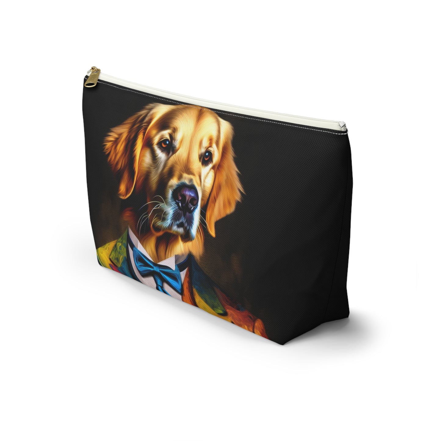 Mr Golden Retriever Accessory Pouch w T-bottom