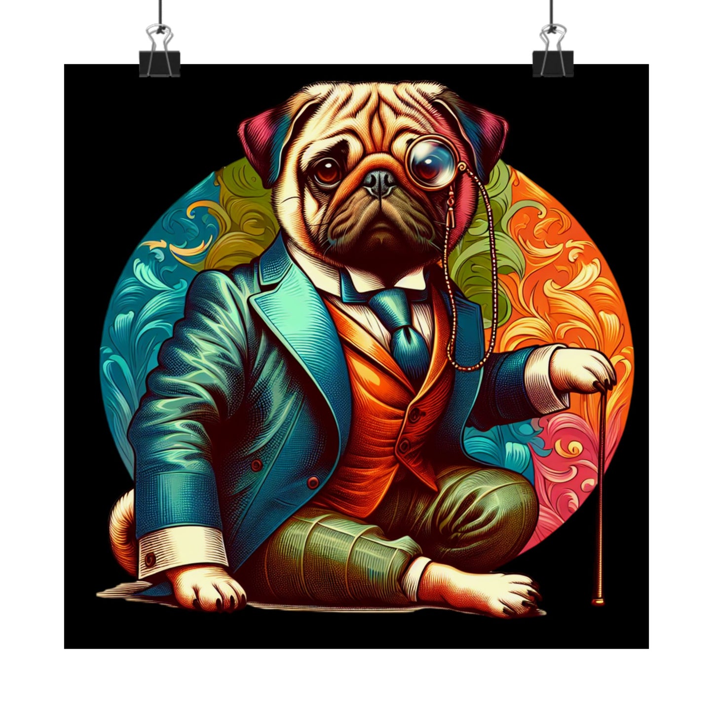 Mr Pug Vertical Posters