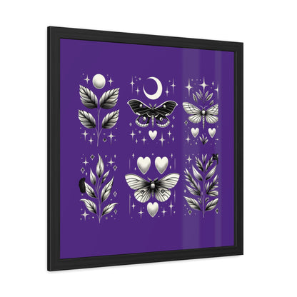 Butterfly Purple Framed Posters