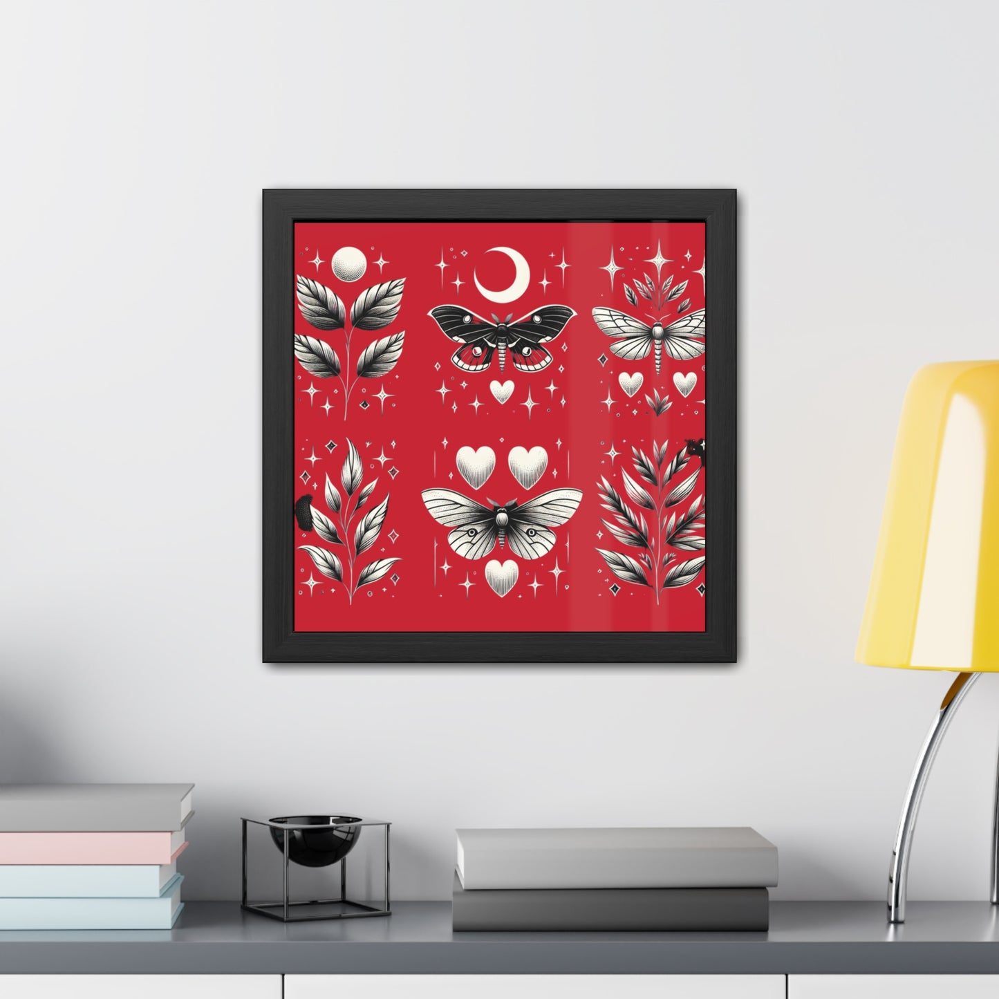Butterfly Red Framed Posters
