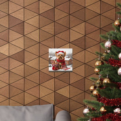 Yorkshire Terrier Christmas Poster