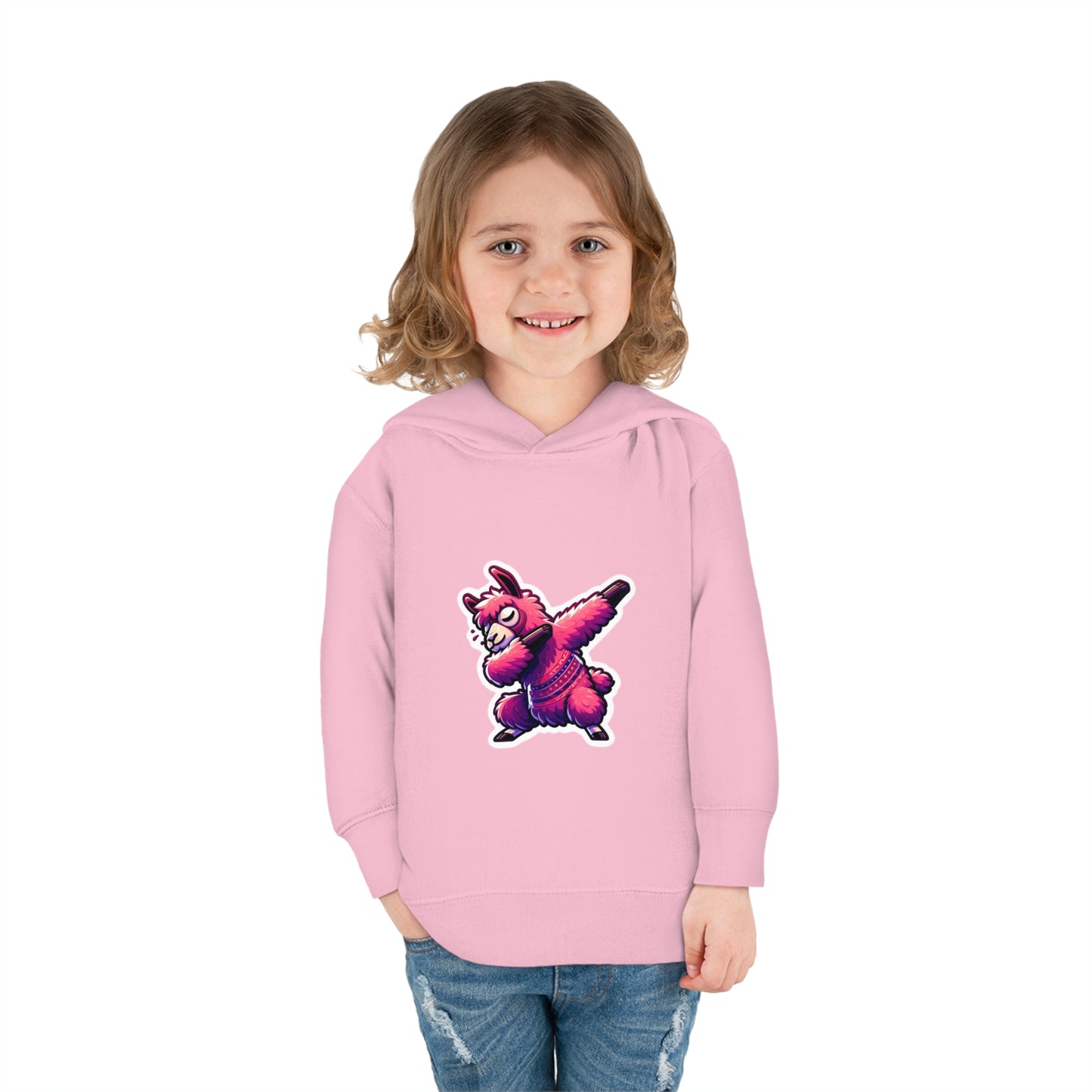 Dabbing Llama Toddler Pullover Fleece Hoodie